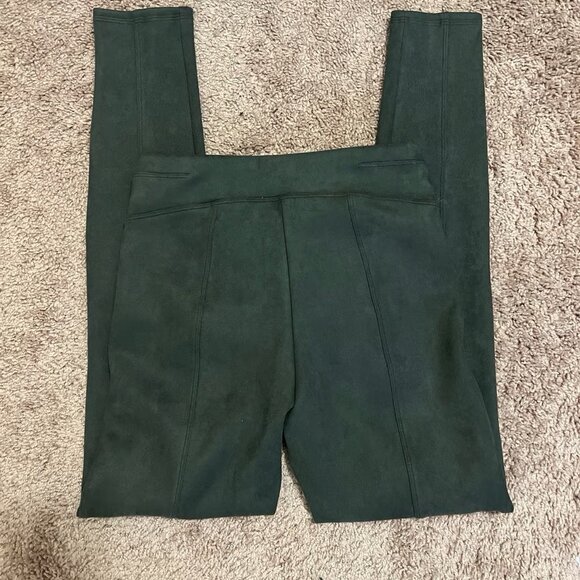 Spanx Olive Green Faux Suede Leggings XS - Picture 5 of 5